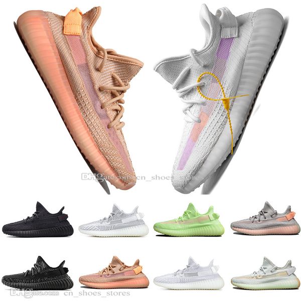 

with box sale kanye west clay v2 static reflective gid glow in the dark mens running shoes hyperspace true form men sport designer sneakers