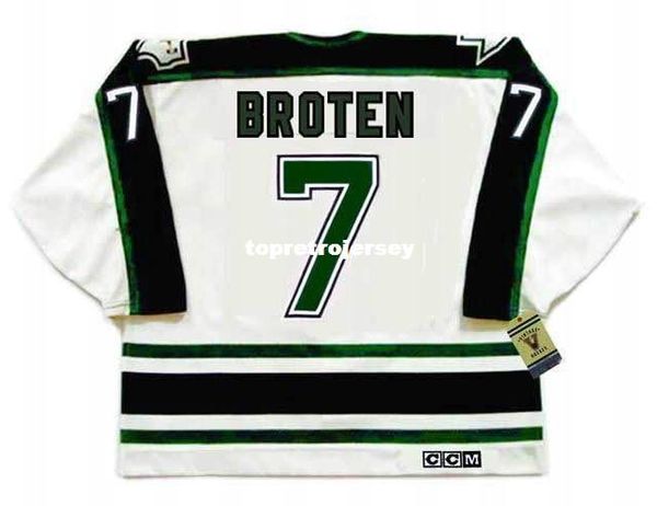 

wholesale mens neal broten dallas stars 1990's ccm vintage retro hockey jersey, Black;red