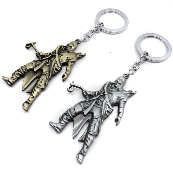 

new arrival keychains keyrings chaveiros porte clef llaveros hombre gift for fans, Silver