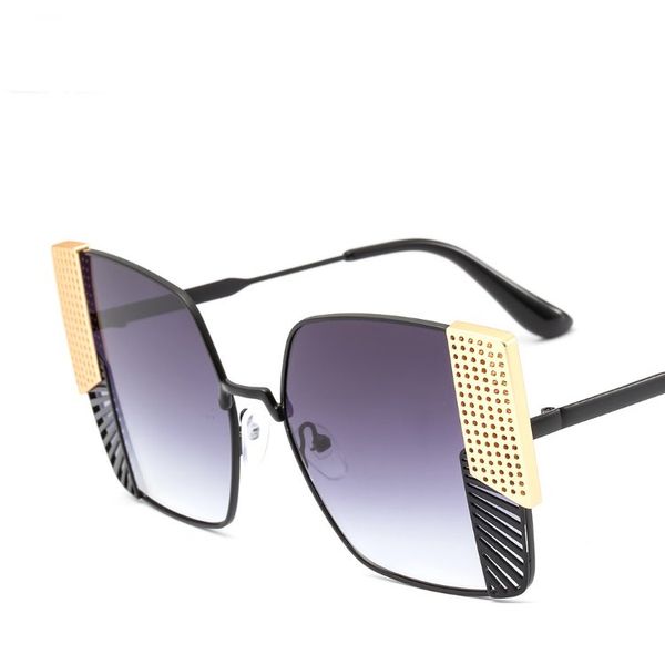 

2020 fashion oversized sunglasses classic one pieces square eyeglasses outdoor travel women men flat eyewear es3103, White;black