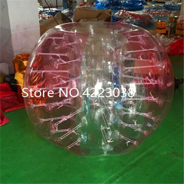 Kostenloser Versand 1,0mm 100% TPU 1,5 m Zorb Ball Aufblasbare Blase Fußball Ball Luft Stoßstange Ball Blase Fußball