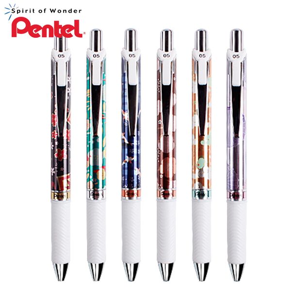 

1pcs japan pentel energel gel pen quick dry bln75 limited fireworks press smooth student test black gel pen 0.5mm stationery
