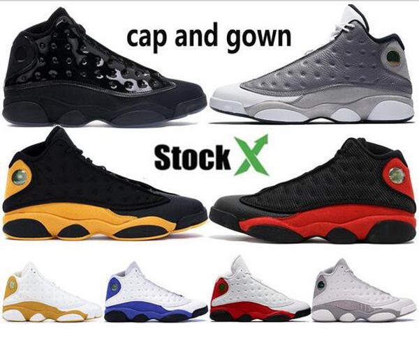 

13 13s mens basketball shoes court purple he got game black cat melo dirty bred sports sneakers shoes size 7-13