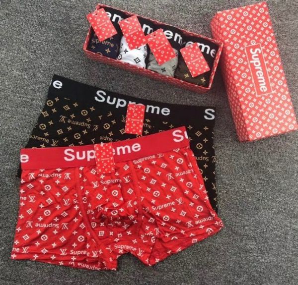 

with gift box nderwear luxury s letters mens underwear s2 supreme s designer s male boxers underwear man cotton underpants, Black;white
