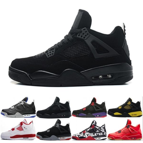 

2019 New 4s Tattoo Black White Cement Graffiti Cactus Jack Raptors Mens Basketball Shoes Trainer 4 Kaws Royalty Bred Retro Cheap Sneakers