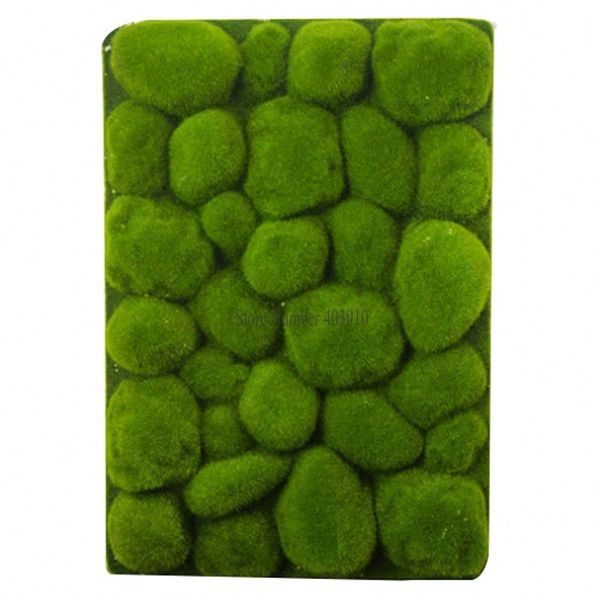 

30x50cm stone shape moss grass mat indoor green artificial lawns turf carpets fake sod moss for home l wall balcony decor