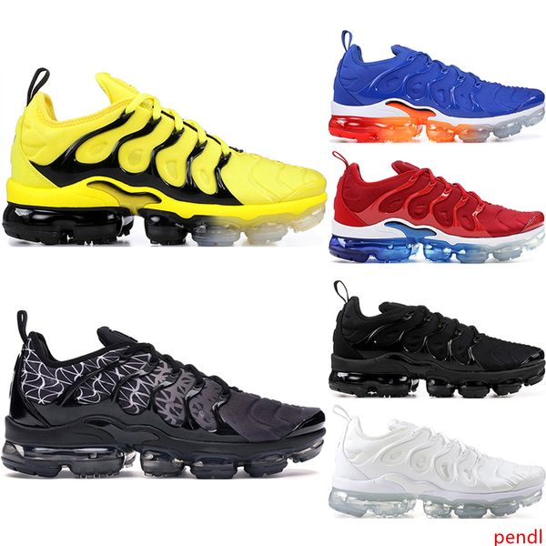 

usa tn plus olympic geometric black white game royal grid print lemon lime mens womens running shoes designer sports sneakers us 5.5-11