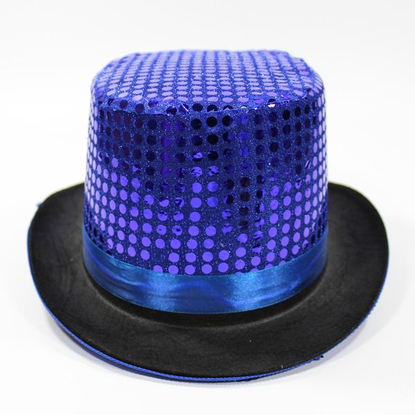 

jazz hat table costume sequined hat high-lincoln cap christmas halloween dance hat latin bar party