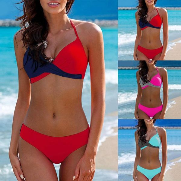 

large size swimwear women big swimsuit 2019 brazilian bikini set beach wear bathing suit push up biquinis 2xl xs 618