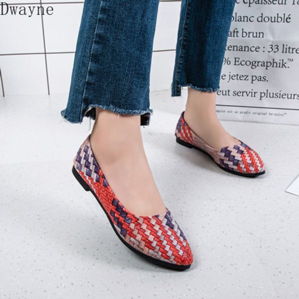 

2020 autumn new shallow mouth wild pointed korean casual flat shoes women, Black
