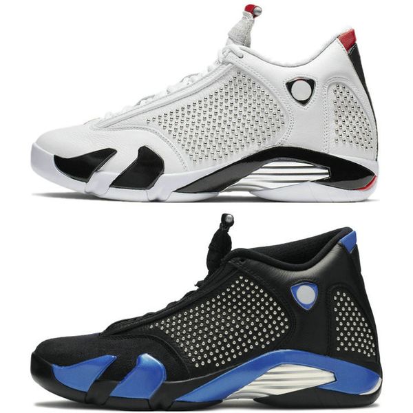 

new 14 14s black blue white black red mens basketball shoes 14s candy cane last sred suede men sport designer sneakers trainers, White;red