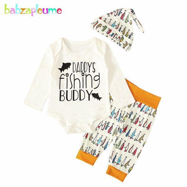 

3 шт. / весенняя одежда baby girl boy outfit set повседневные боди с длинным рукавом+мультфильм милый принт брюки+шляпа одежда для новорожде, White