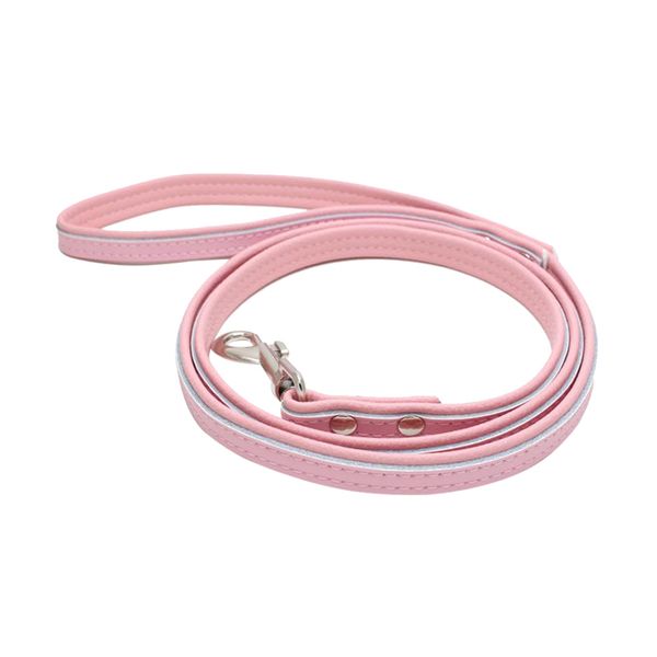 

pet dog strong leather leash traction rope dog walking leash training harness