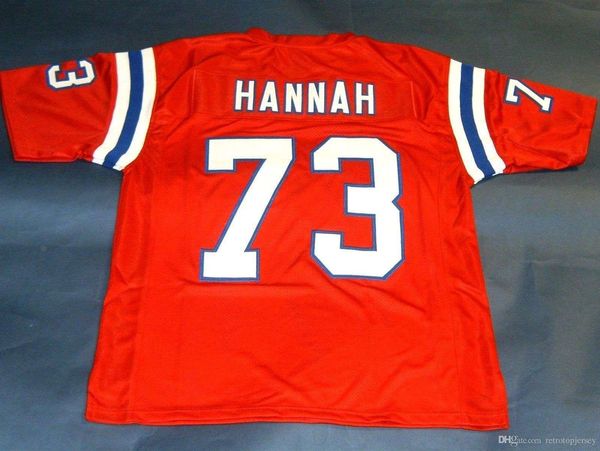 

retro #73 john hannah custom s-5xl,6xl jersey red mens stitching s-5xl,6xl football jerseys running, Black;blue