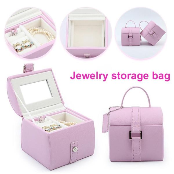 

jewelry box princess european double-layer hand jewelry storage box simple large-capacity earrings earrings ring necklace