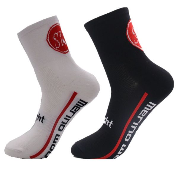 

new sports outdoor cycling socks bike comfortable breathable running socks, Black