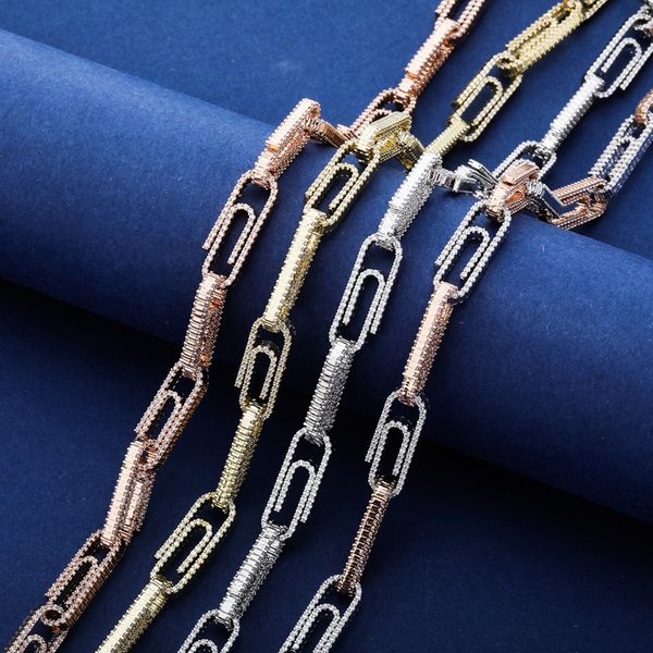 

clavicle chain chain full zirconium shi zhenjin electroplate men and women button necklace ornaments, Silver