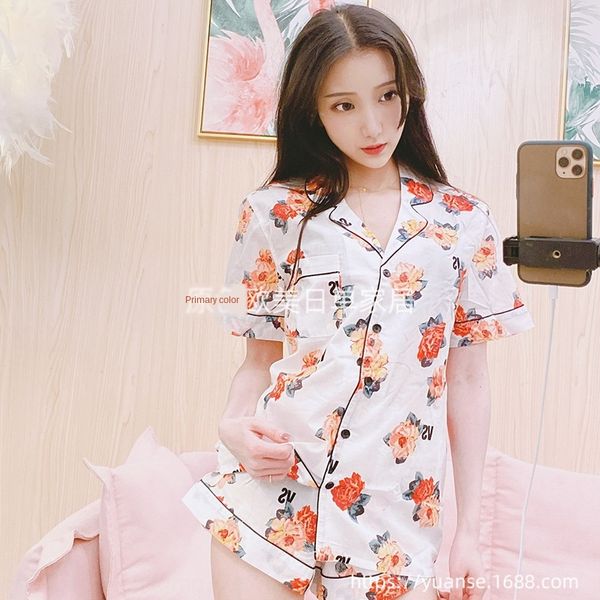 

vermedolia vs pure cotton flower clothes home furnishing clothing pajamas set home clothes, Blue;red