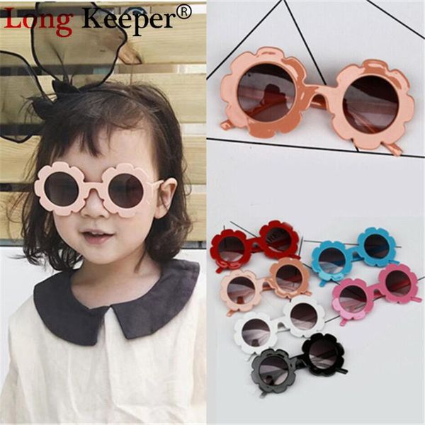 

long keeper vintage kids sunglasses child sun glasses round flower gafas baby children uv400 sport sunglasses girls boys oculos hmzyo, Blue