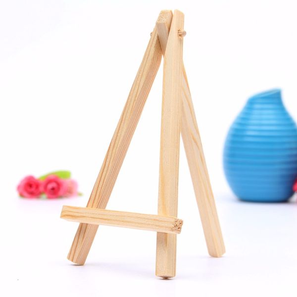 

20pcs kids mini wooden easel art painting name card stand display holder drawing for school student artist supplies, 16x9cm " y20