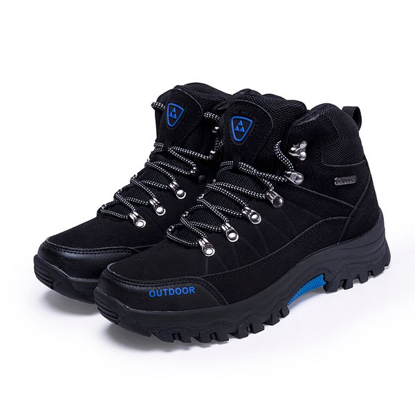 

2019 trend men's outdoor hiking shoes men's shoes, casual sports running shoes waterproof non-slip sports, Black
