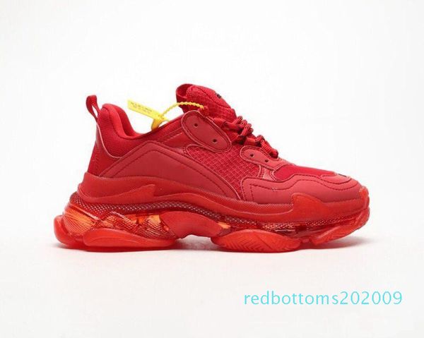 

2019 tripler s 3.0 rainbow new helium crystal bottom red green yellow the most beautiful old dad shoes platform trainers 36-45 r09, Black