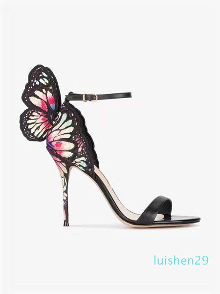 

winged women party high heeled wedding pumps shoes gladiator females l29, Black