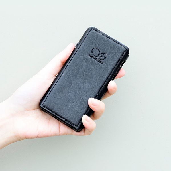

shanling leather case for m5s mp3 player mini dap music player black/ brown