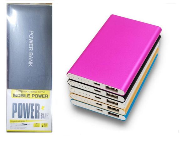 

ultra slim portable power bank batteries 4000mah charger power bank for all phones tablet pc external cattery with retail packaging dhl