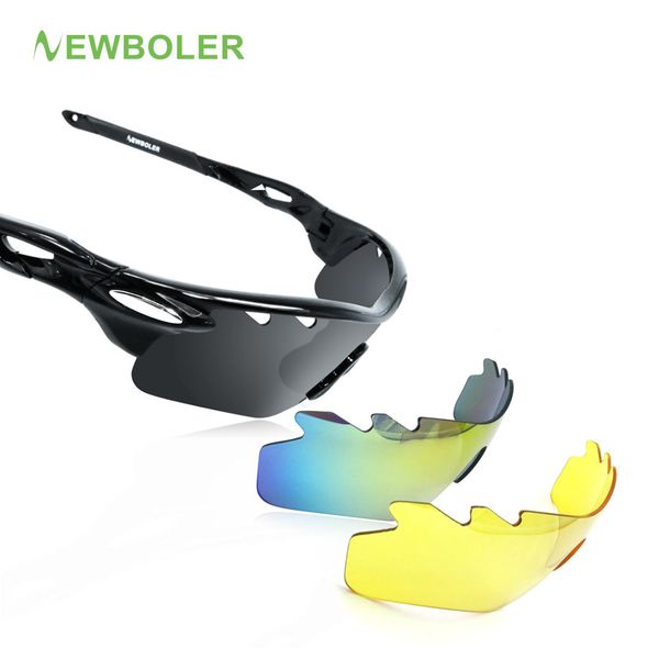 

newboler man/women polarized cycling glasses outdoor sports sunglasses mtb bike eyewear racing bicycle sunglasses goggle 3 lens