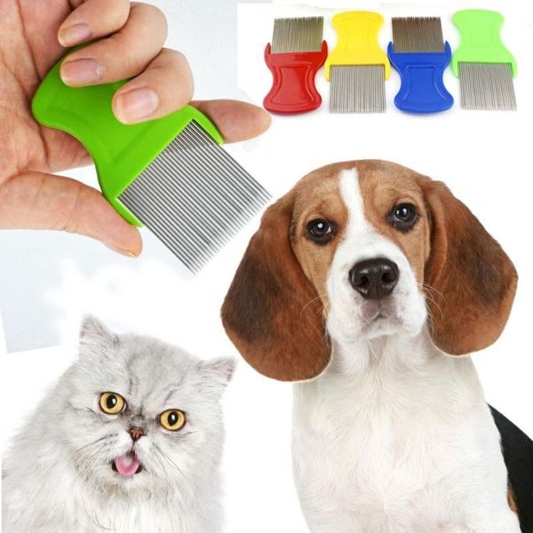 2019 Dog Cat Hair Lice Nit Comb Pet Safe Flea Eggs Dirt Dust
