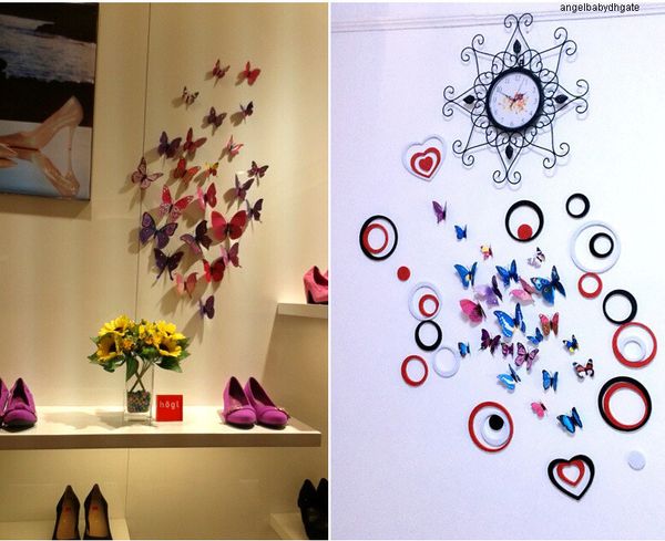 

on 12pcs room 3d butterfly decor wall sticker the wall for home decor diy butterflies fridge magnet stickers room decoration