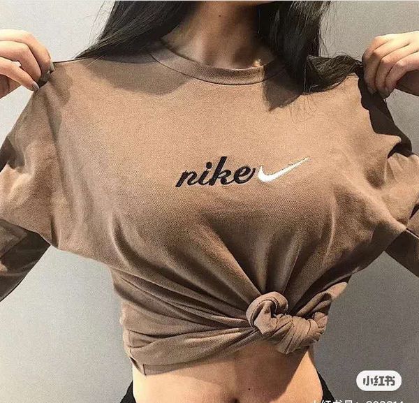 

женская дизайнерская футболка бренд мода тройники топы дышащие свободные шорты рукава nk письма роскошные slid clothing lady lr200332, White