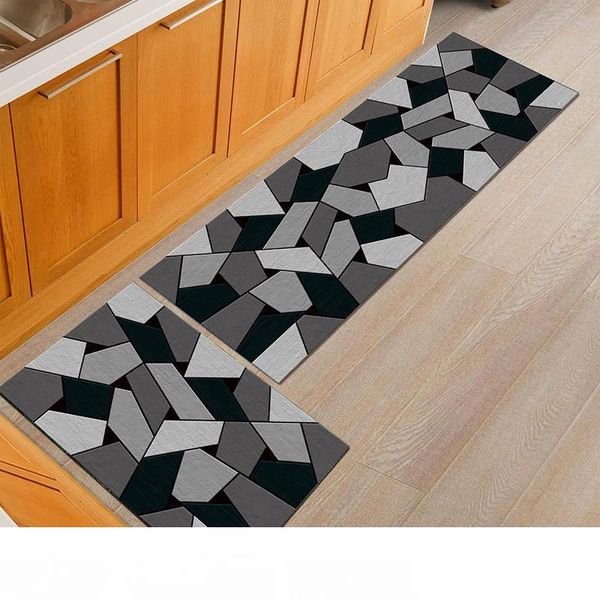 

2pcs set modern kitchen mat anti-slip area rugs for living room balcony bathroom carpet set doormat bath mats bedroom tapete