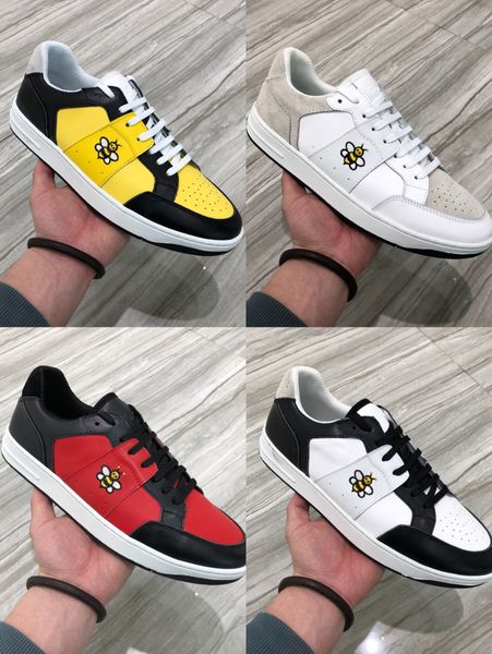 

2019 весна лето новая мода роскошь dr маленькие белые туфли x kaws мужская и женская обувь дикие татуировки bee повседневная обувь eur38-44, Black
