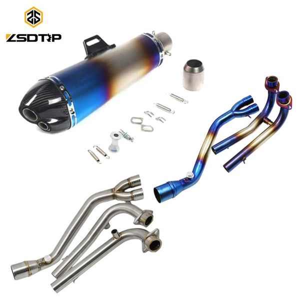 

zsdtrp for tmax 530 tmax 500 tmax530 tmax500 2008-2016 slip on motorcycle exhaust pipe muffler complete system