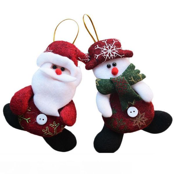 

new year wholesale 24pcs lot red santa pendant christmas tree hanging ornaments crafts for home decor supplies sd206
