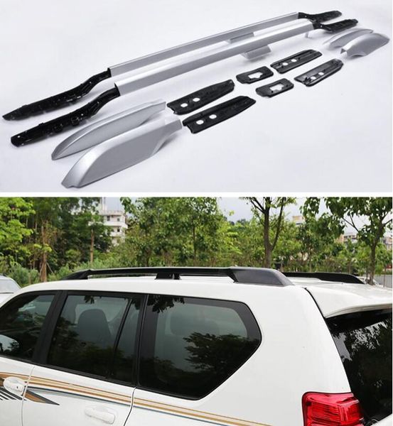 

roof rack baggage luggage for toyota land cruiser prado fj150 2010-2019 (black silver