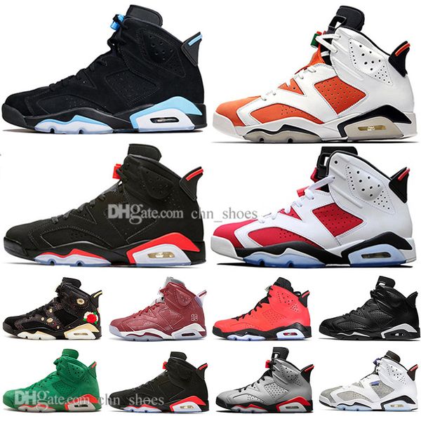 

2019 bred vi 6 6s mens basketball shoes infrared 23 3m reflective tinker slam dunk cny wheat men sport sneakers designer trainers size 40-47