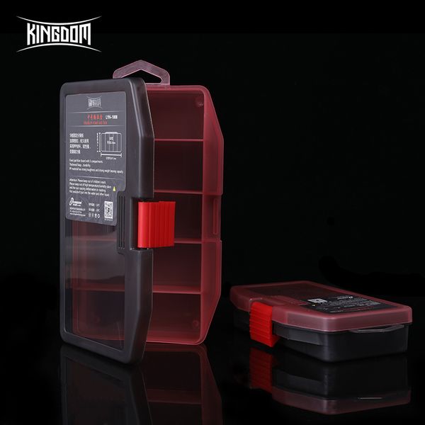 

kingdom fishing tackle box fish lures hooks baits compartments storage case box fishing tackle for pesca accessories