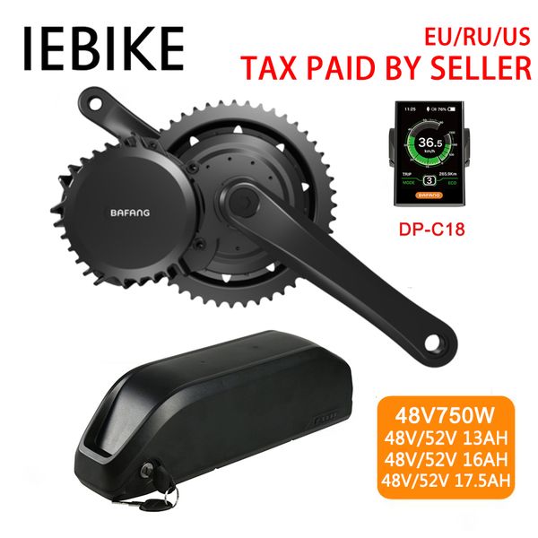

bafang motor bbs02b 48v 750w electric bike conversion kit with 48v13/17ah 52v13/17.5ah battery bbs02 ebike kit