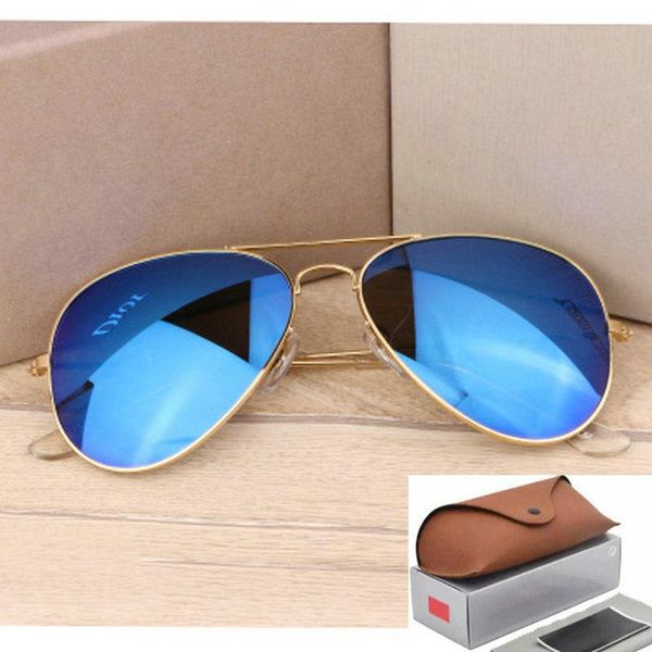 

Aviator ungla e ray vintage pilot brand un gla e polarized uv400 ban men women mirror 58mm 62mm gla len e