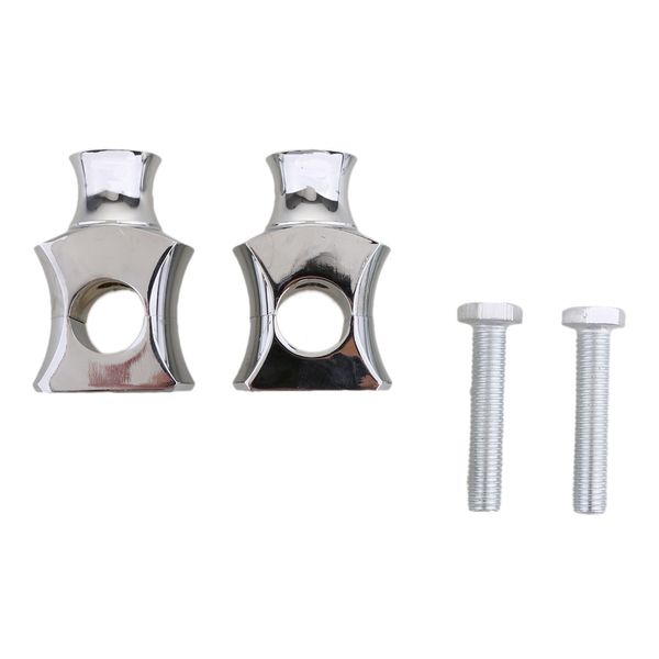 

chrome universal motorcycle pit dirt bike handle bar handlebar riser clamp mount chrome aluminum alloy
