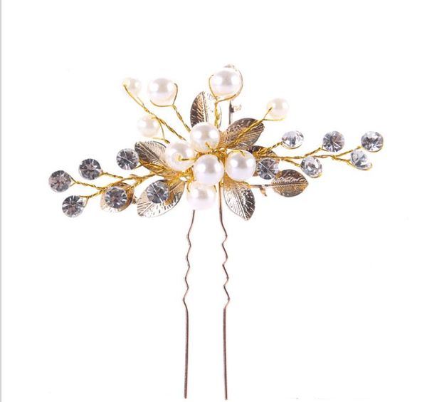 

golden leaf bun pearl plate hair tiara bridal headdress, Silver