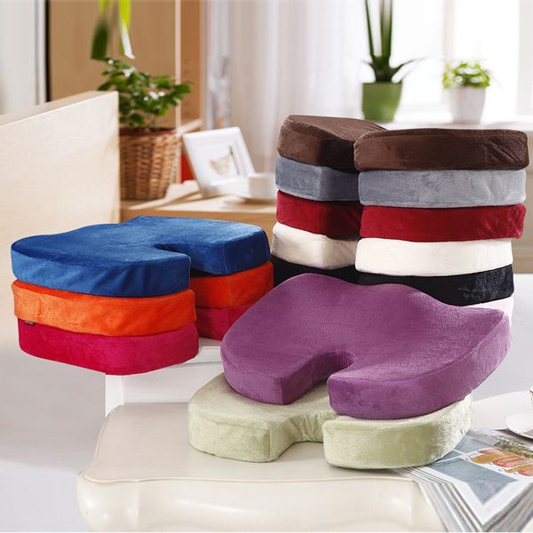 

2019 fashion memory foam back ache pain office chair orthopedic seat solution cushion