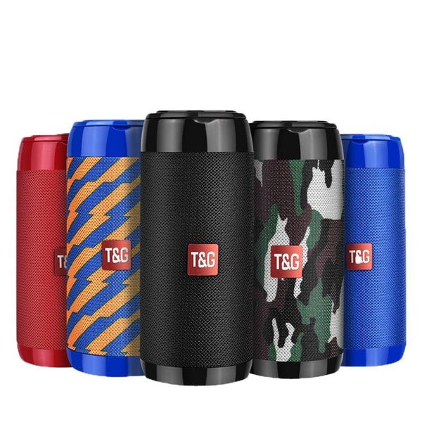 

tg113c column portable bluetooth mini speaker with fm radio subwoofer wireless loundpeakers &phone holder 9 colors