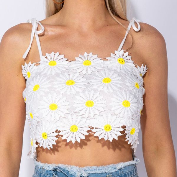 

2019 new fashion women white crop patchwork with floral high street solid short ladies summer wear