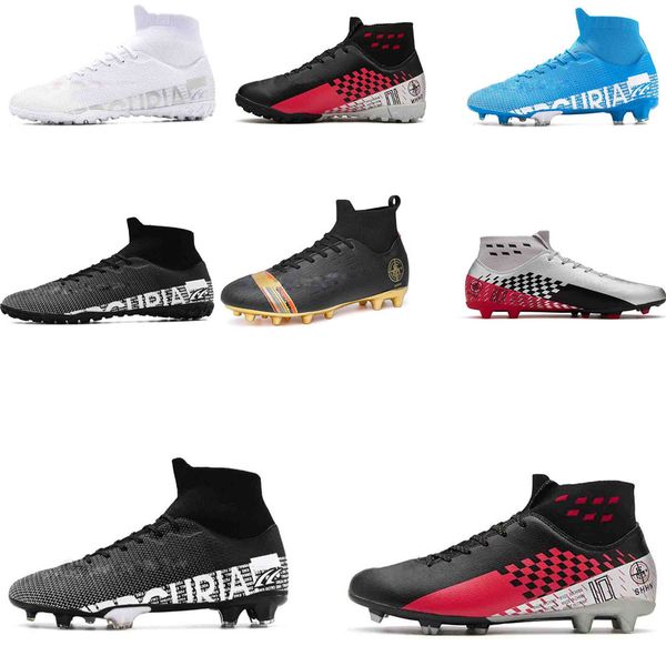 

mercurial superfly vi 360 elite men soccer shoes kids cleats training football boots high ankle sport sneakers size 35-45