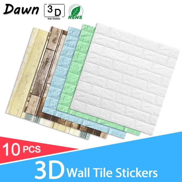 

3d wall stickers marble brick waterproof diy self-adhesive decor background for kids room living room wallpaper sticker
