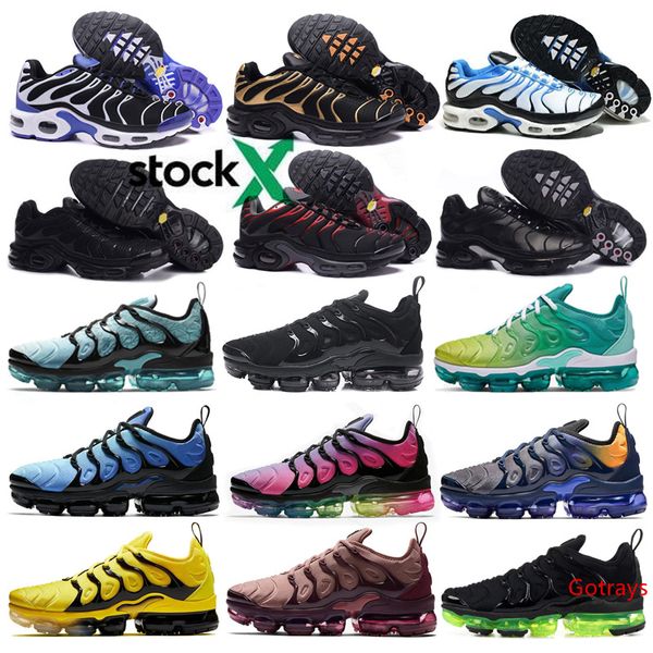 

tn plus se geometric active fuchsia black men women running shoes grid print lemon lime bumblebee game royal trainers sports sneakers